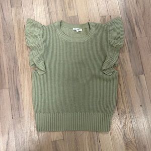Pale green sweater shirt